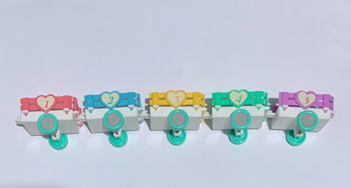 Muñecas Miniatura Ensueño Quints Vagoncitos Para 5 90's (Usado)