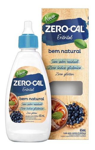 Zero-cal Eritritol Adoçante Líquido 65ml