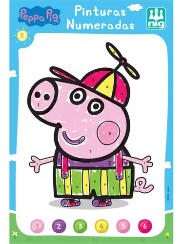 Kit de Atividades Educação Infantil Peppa Pig Jogo Memória Pintura