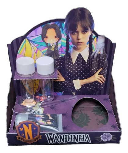 3-cestas / Bandejas Mini Confeiteiro Tema Wandinha