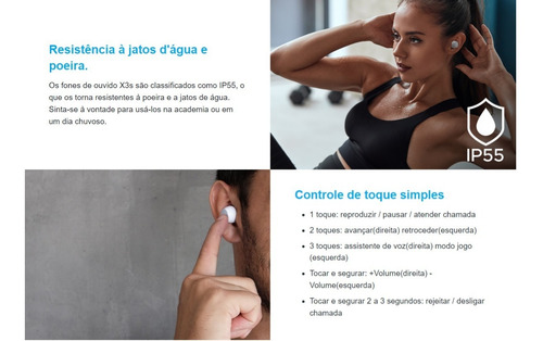 Imagem 9 de 10 de Fone De Ouvido Sem Fio Bluetooth Tws Edifier X3s Aptx