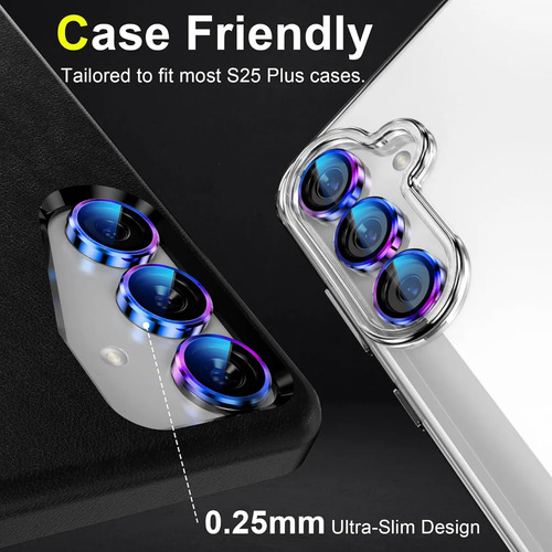 Protector Lentes De Camara Para Samsung S25 Plus Tornasol