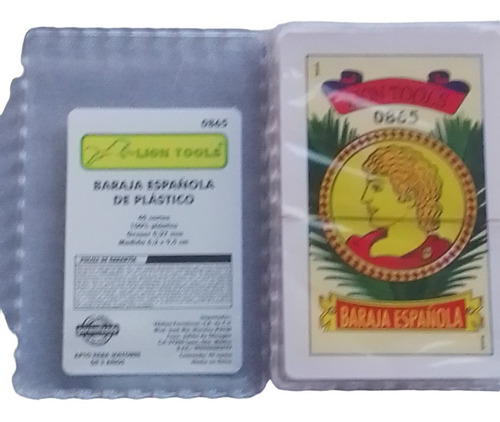 Baraja Española Plástica Juego De Mesa Con 40 Cartas Lavable