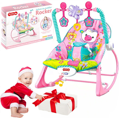 Rocker Silla Vibradora Mecedora De Bebe Musical Con Juegos