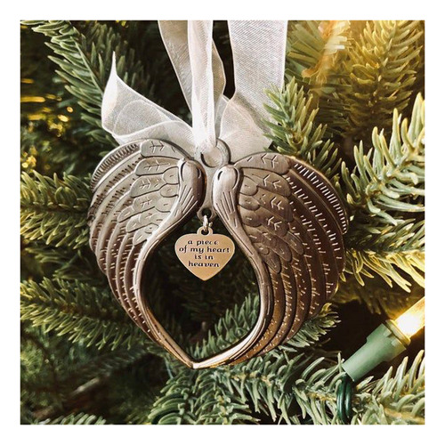 Parte De Mi Corazón En Christmas Memorial Angel Wing