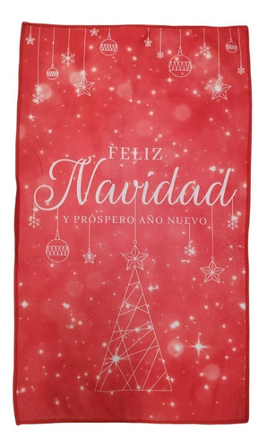 Imagen 3 de 10 de Repasador Estampado Navideño Microfibra