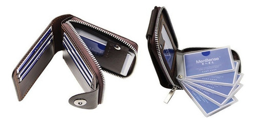 Set De Hombre Cartera Tarjetero Porta Llaves Y Pluma Color Caqui