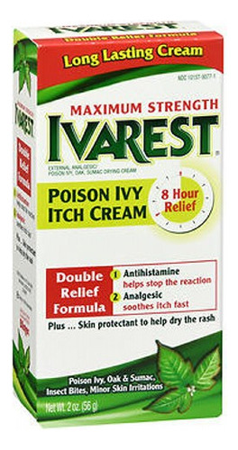 Crema Ivarest Poison Ivy Itch Relief 60 Ml De Máxima Potenci