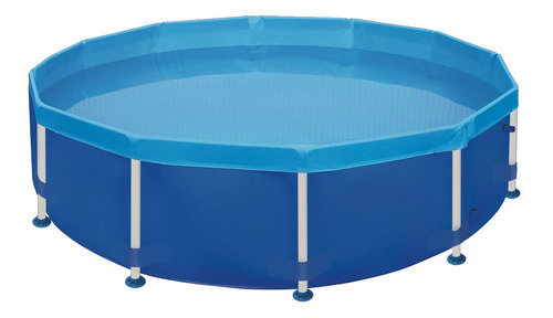 Piscina Estructural Redondo Mor 001007 Con Capacidad De 4500 Litros De 2.4m De Largo X 2.4m De Ancho De 2.78m De Diámetro  Azul