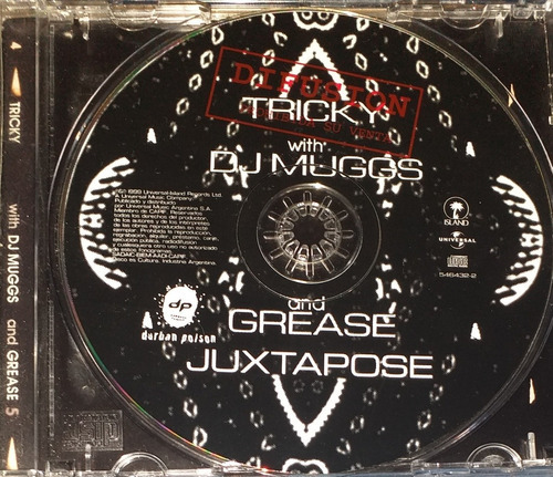 Tricky With Dj Muggs Grease Cd Juxtapose Promo Impecable! 