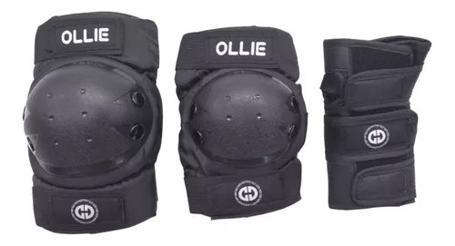 Set Completo Protección Ollie Negro Talla L
