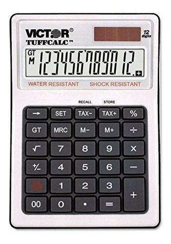 Victor 99901 Tuffcalc Calculadora De Escritorio, Lcd De 12 D
