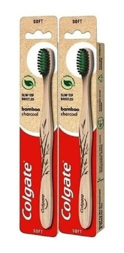 Colgate Cepillo De Dientes Biodegradable De Bamboo X2