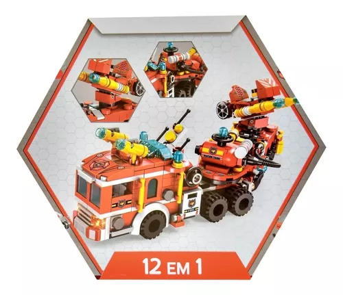 Blocos de Montar Torre de Bombeiro Multikids - BR825 - Estripulia