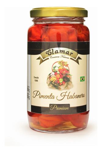 Pimenta Habanero Clamar Com 290g 100% Artesanal Natural