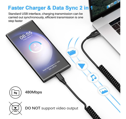 Cable Usb A Usb C For Samsung Galaxy A15 5g S24 Ultra A55 8