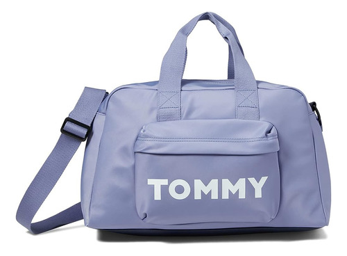 Tommy Hilfiger Elsie Ii Convertible Duffel Logotipo En Negri