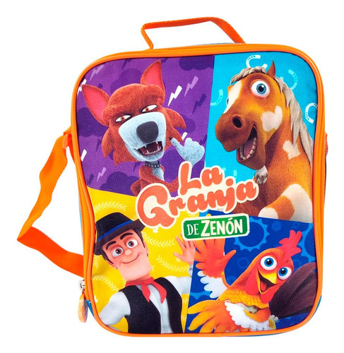 Scool Kombat Mochila Lonchera Cartuchera La Granja Del Zenón Color Multicolor Diseño De La Tela Animado