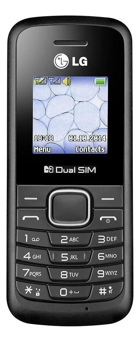 LG B220A Dual SIM 32 MB preto 32 MB RAM celular simples - CHIP 2G