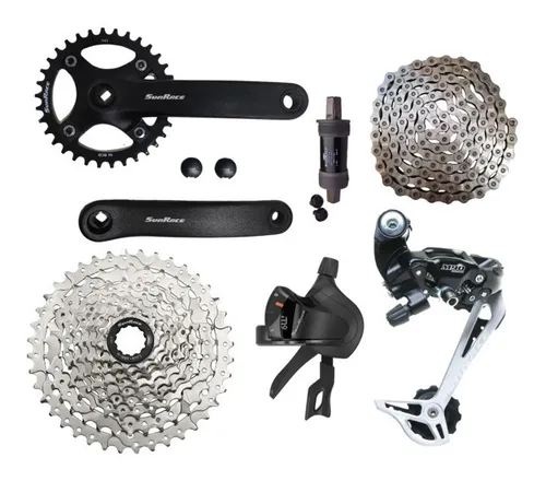 Kit Transmiss o Grupo Sunrace 9v 1x9v 11x40 Mtb Bike 6 Pe as