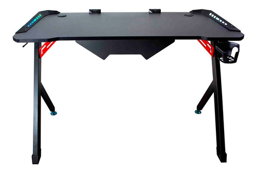 Imagen 1 de 5 de Escritorio Gamer Xzeal Xz5010 Negro Rgb Metal Usb Xzdesg1b