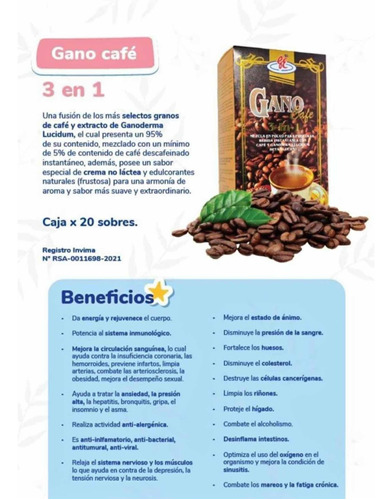 Gano Café 3 En 1 - g a $12