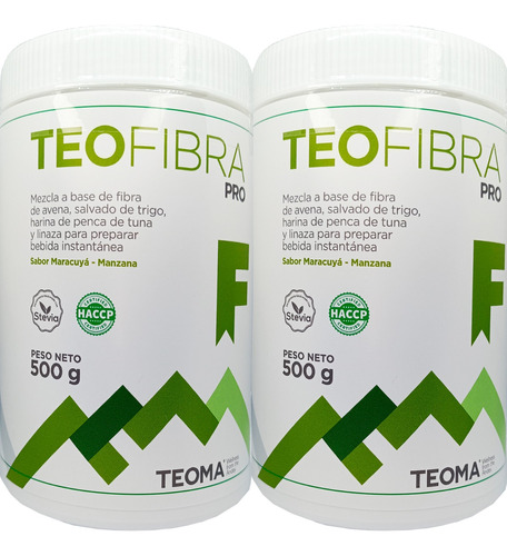 Pack Mensual Teo Fibra Pro Teoma Potes 500 G.