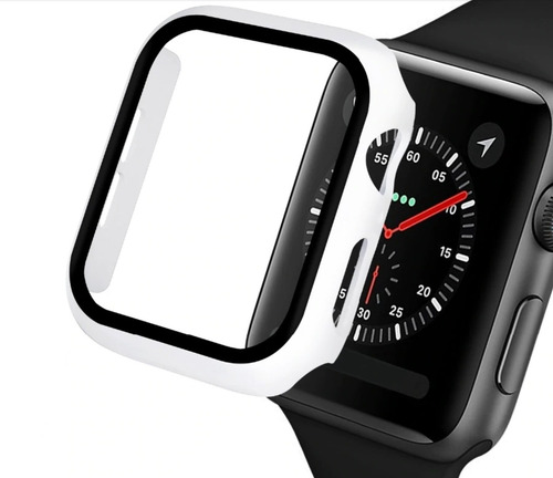Imagem 1 de 4 de Capa Com Vidro Integrado Para Apple Watch 38mm Branco