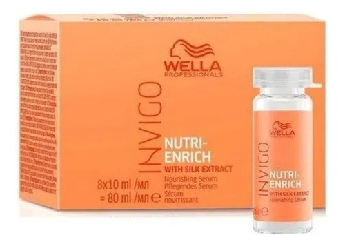 Ampola De Nutrição Invigo Nutri Enrich  Wellla 10ml 8 Unid