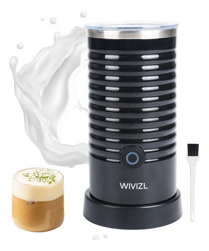 Espumador De Leche Eléctrico 4 En 1 Con Batidor 250 Ml A2-negro