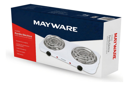 Estufa Eléctrica - Mayware Hy2000a 127v Blanco