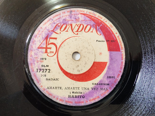 Vinilo Single De Rabito -- Cual Es Tu Nombre( S117-i197-u83 (Usado)