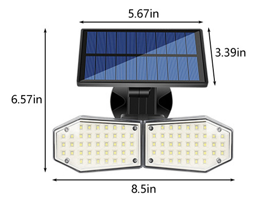 Lámpara Solar De Pared Con Sensor De Cuerpo Humano, Cancha G