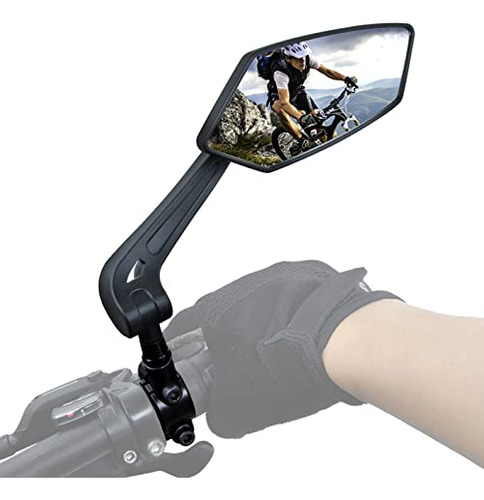 New Bike Mirror Blast-resistant Adjustable Bike Rearvie...