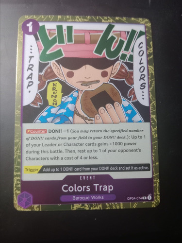 Colors Trap Op04 One Piece Carta Bandai Brillante