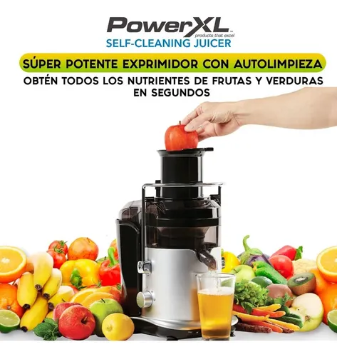 Extractor De Jugos Power Xl Juguera Autolimpiante 3 Niveles Color