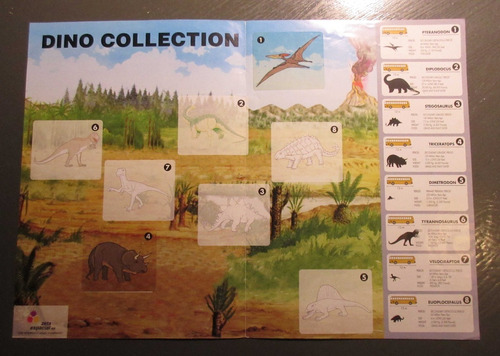 Album Figuritas Stickers Chupetin Dinosaurio Dino Collection