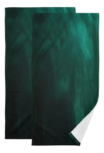 Hunter Green Towel 28 X 14  Ultra Fina Suave Altamente