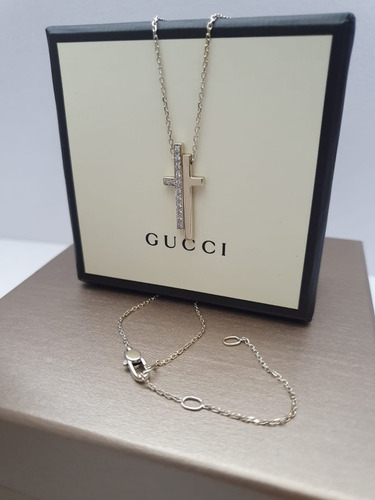 Collar Gucci Oro 18k Original Diamantes  No Tiffany Cartier 