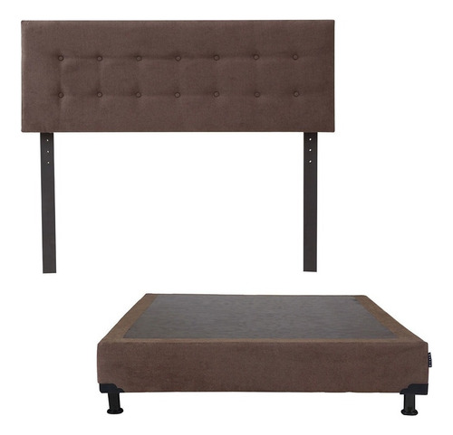 Cabecera Queen Size Dicasa Bilbao + Box Bless Chocolate