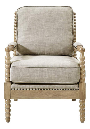 Sillas Decorativas Modernas Madera Maciza Ribete De Clavos