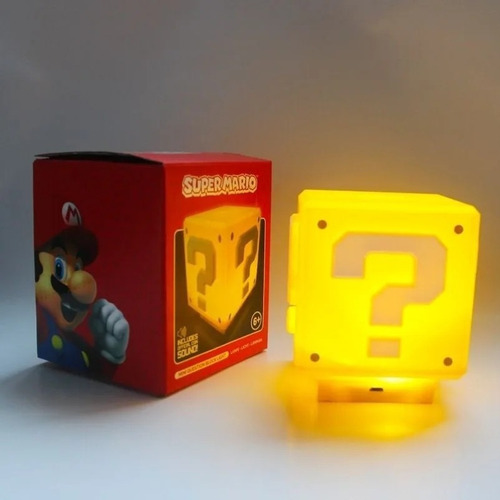 Lámpara Super Mario Bros Luz Led Brillante Inalámbrica Usb