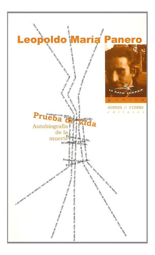 Prueba De Vida, De Panero, Leopoldo María. Editorial Huerga Y Fierro Editores, Tapa Blanda En Español