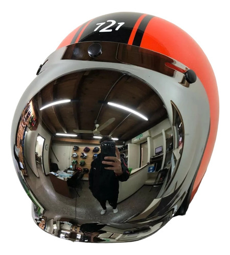 Visor Burbuja Hawk 721 Black Mirror Panella Motos
