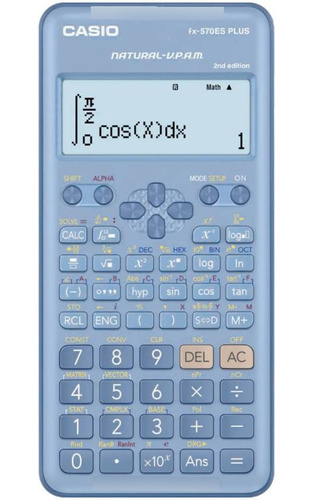 Calculadora Casio Fx-570es Plus Edición Especial Celeste