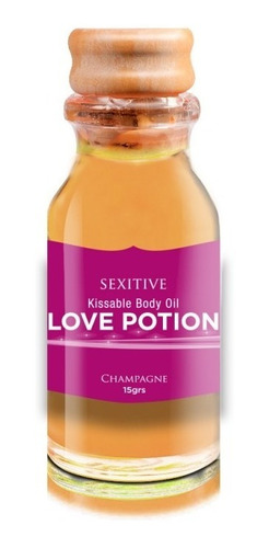Aceite Comestible Love Potion Champagne Y Frambuesa 15gr