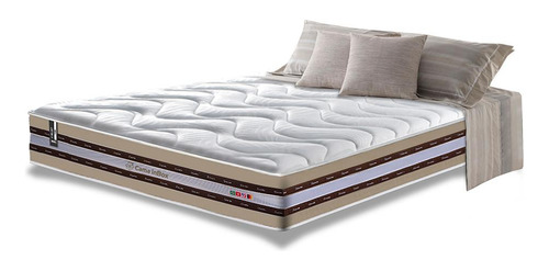 Colchão Queen Firme Molas Pocket Cama Inbox Select Bege