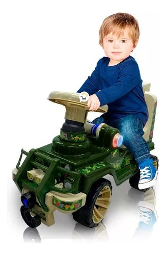 Jeep Montable Jungla Carro Sonidos Interactivo Niños Pf932