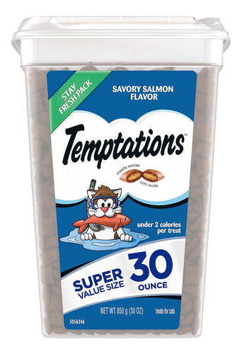 Temptations Classic Crunchy And Soft Cat Treats Savory Salmo