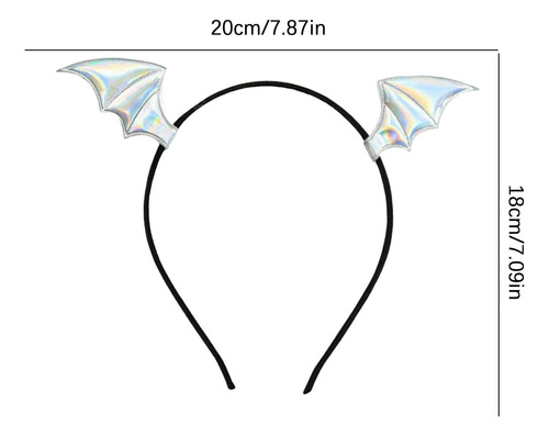 Diadema De Murciélago Diademas De Halloween Para Mujeres Aro